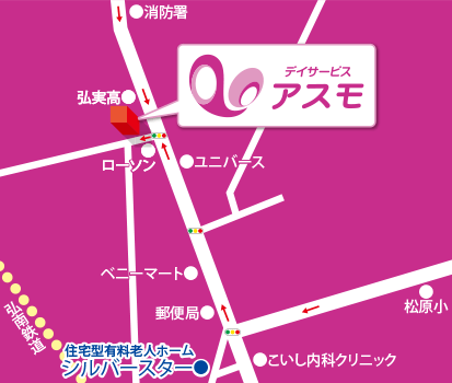 周辺地図の赤枠部分詳細